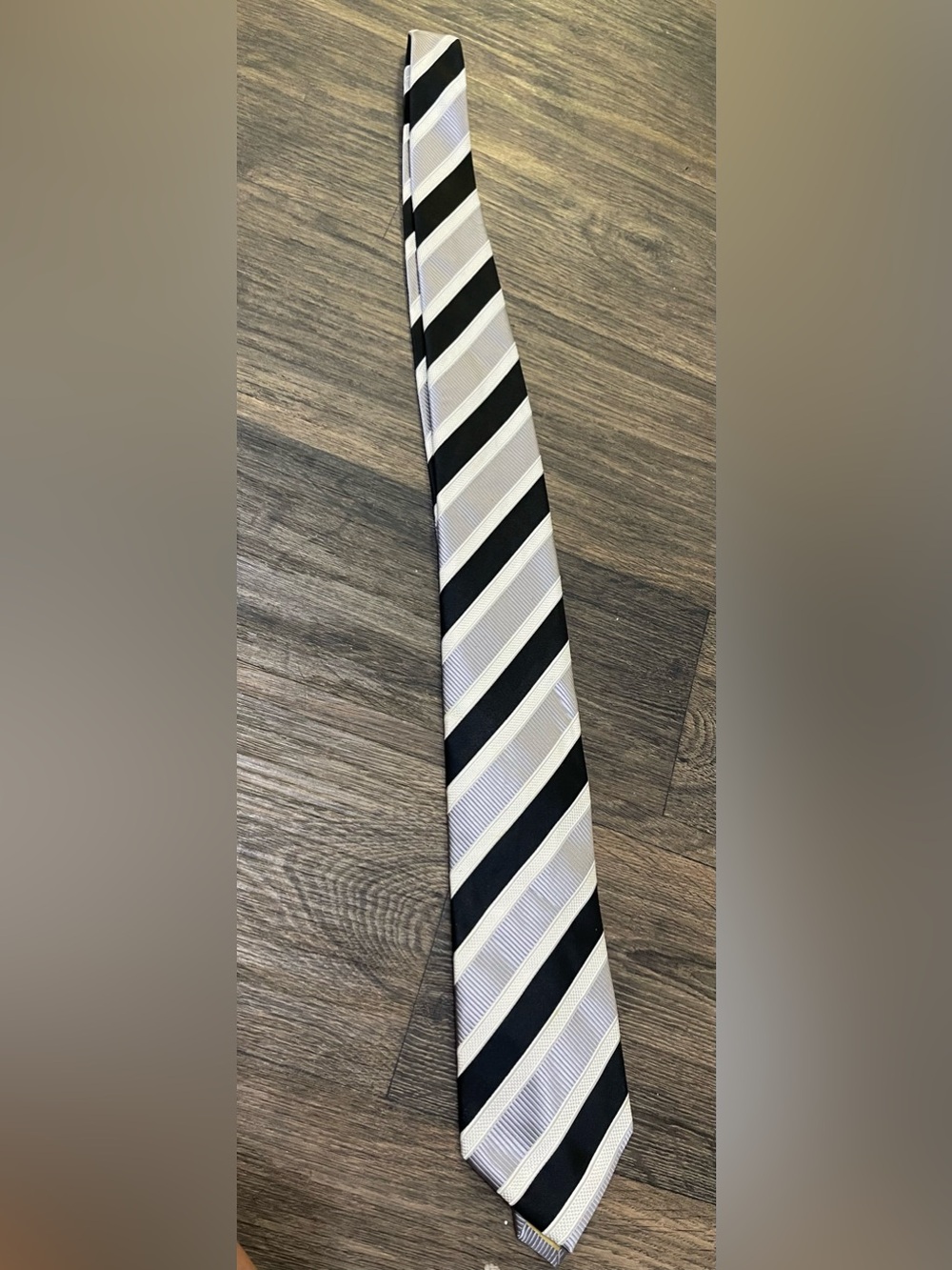 Donald J . Trump Mens Tie NeckTie Multicolor Striped 100% Silk